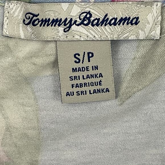 Tommy Bahama Womens Short Night Gown Small Blue Floral Sleep Dress Sleepwear NEW - Picture 2 of 12